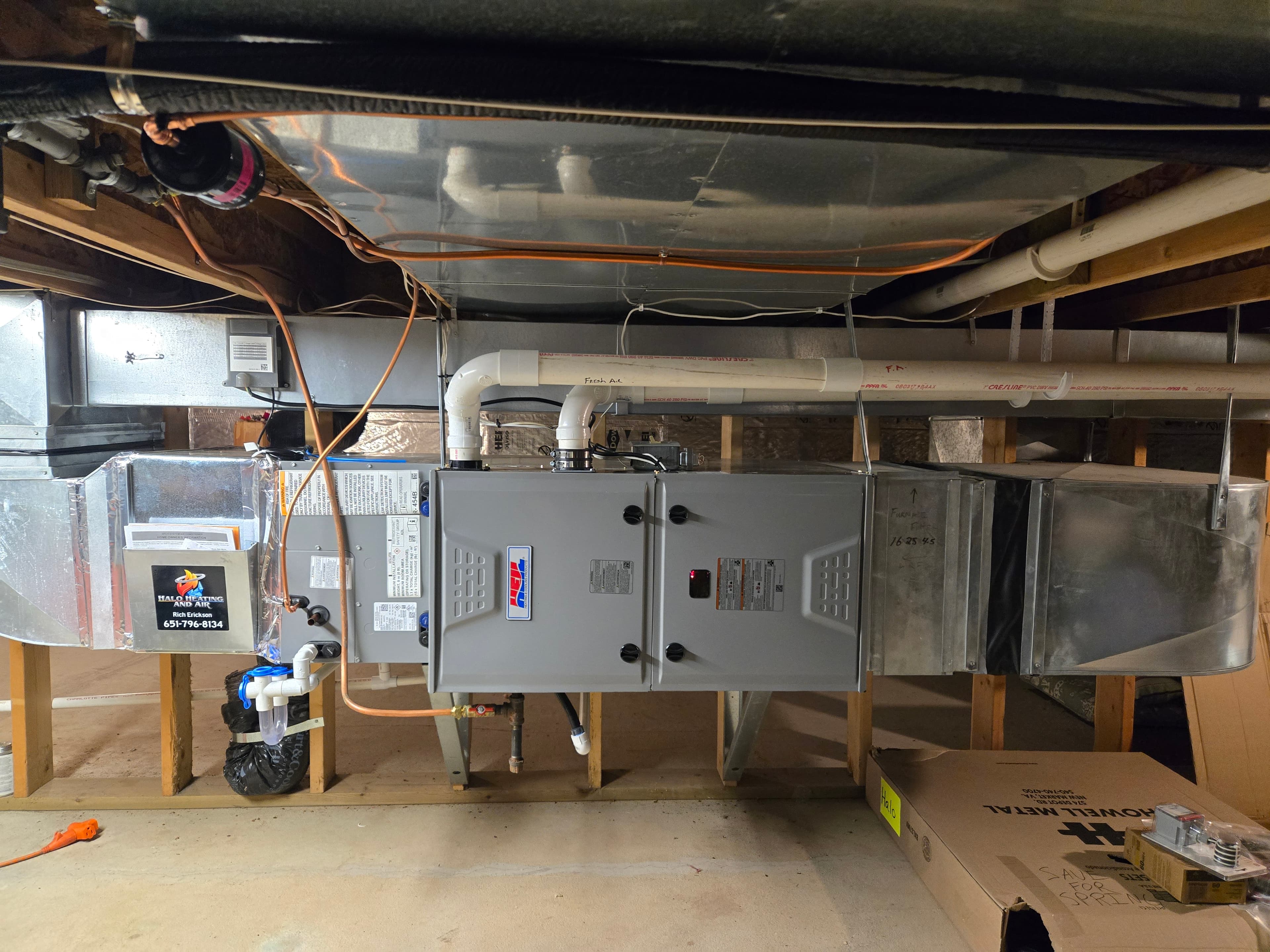 HVAC installation by Halo Heating and Air in the St. Croix Valley (photo 6)
